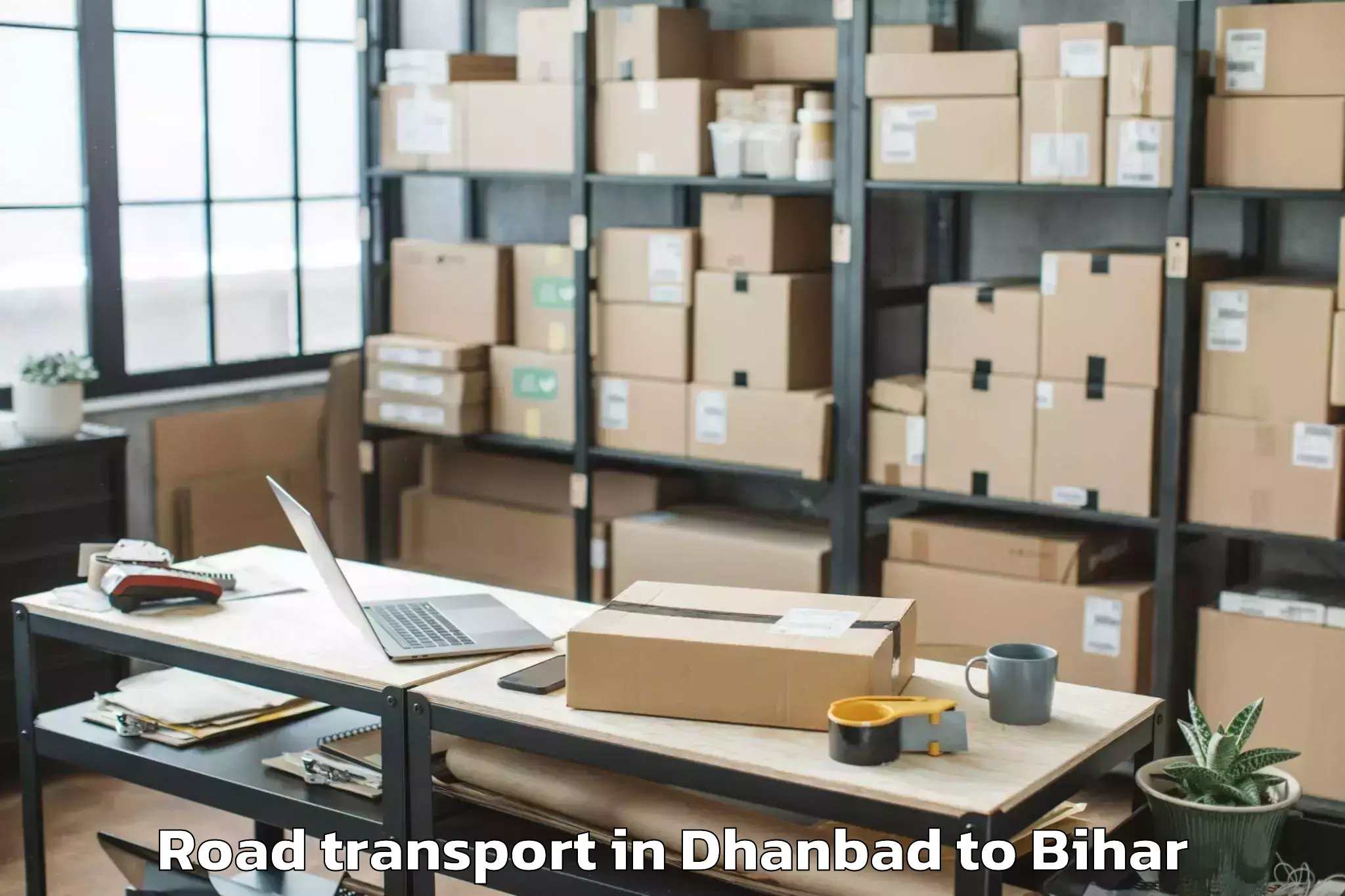 Trusted Dhanbad to Harsidhi Pakariya Road Transport